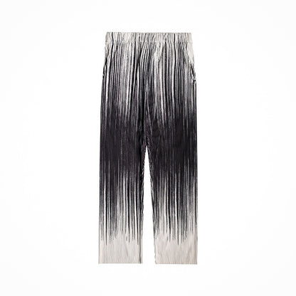 Men’s Loose Fit Gradient Striped Wide-Leg Pants