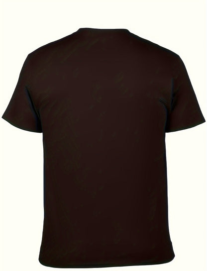 Black t-shirt on a white background