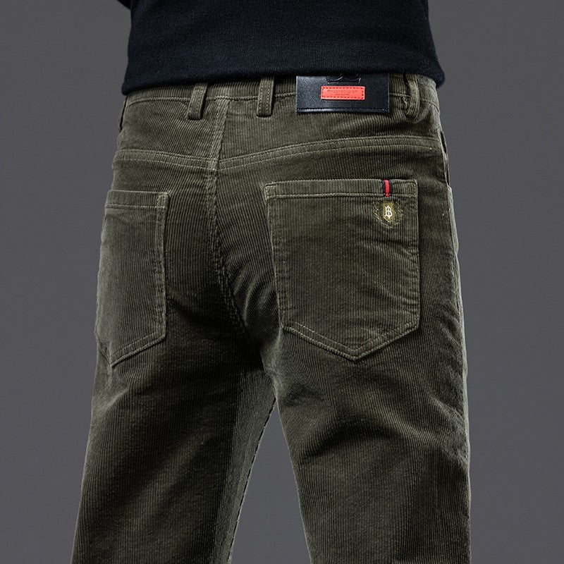 Autumn Core Velvet-Lined Straight Trousers