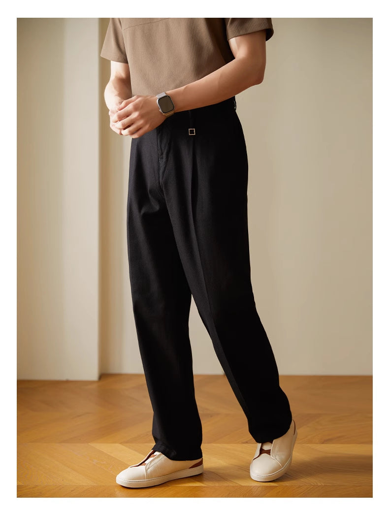 Vintage Vibe Casual Trousers