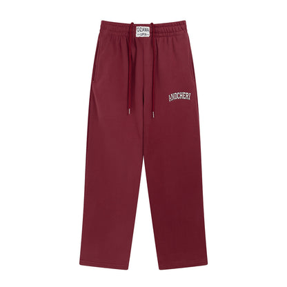 Men’s Embroidered Letter Athletic Jogger Pants