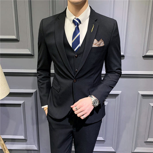 Handsome English Groomsmen Slim Wedding Tuxedo