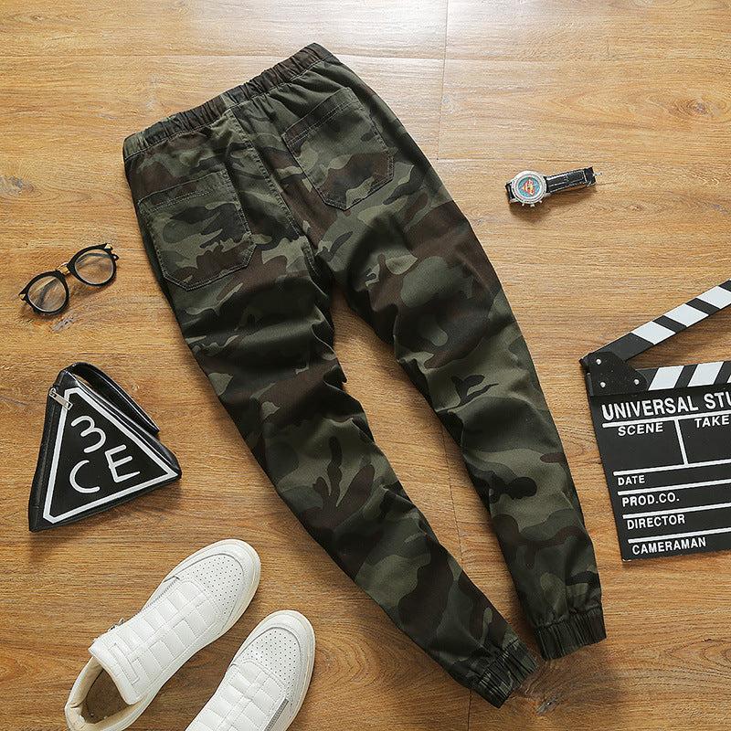 Trendy Camo Waist Corset Trousers