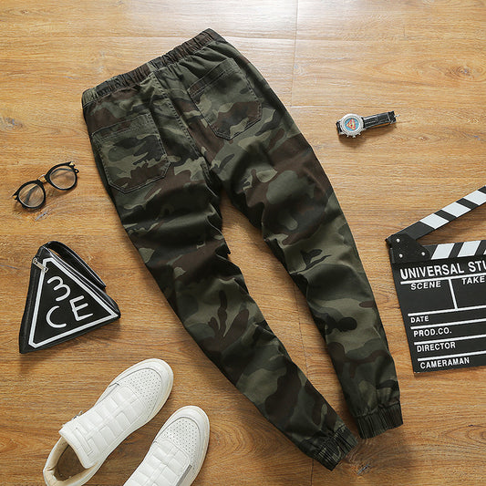 Trendy Camo Waist Corset Trousers