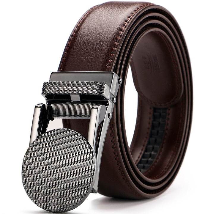 No-Hole Adjustable Leather Belt
