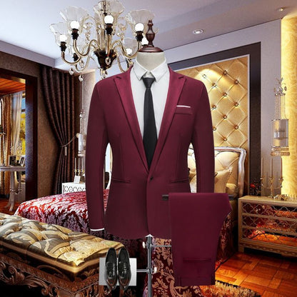 Modern Groomsman Slim Blazer