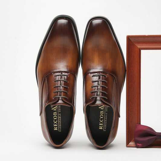 Classic Business Dress Shoes: Simple Soft Leather Design