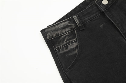 Men's Fashion Loose Fit Bootcut Denim Pants