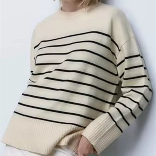 Urban Stripe Knit Pullover