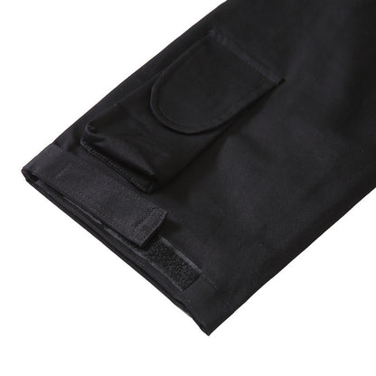 Men’s Drawstring Ankle Cargo Pants with Pockets