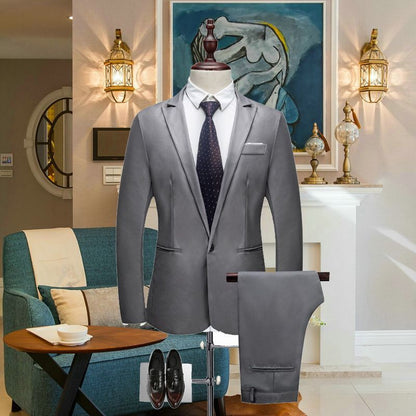 Modern Groomsman Slim Blazer