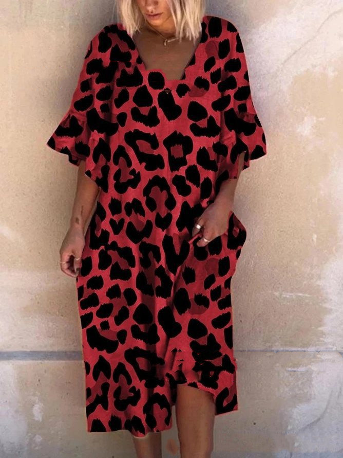 Relaxed Charm Curve Dress