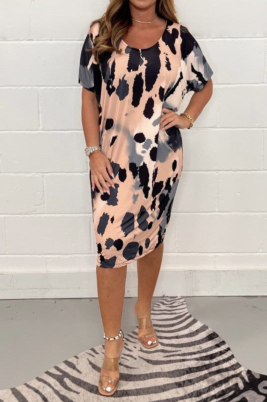 Print Bliss Plus Size Dress