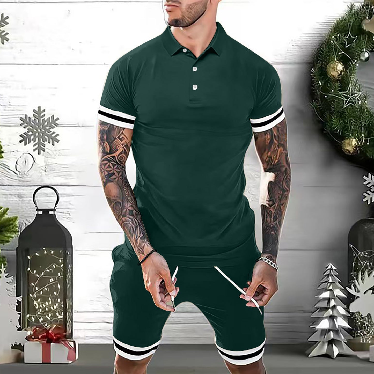 Casual Vibe Polo & Shorts Set
