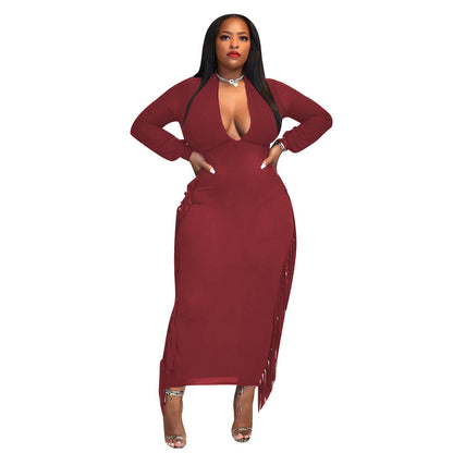 Flaunt & Fringe Plus Dress