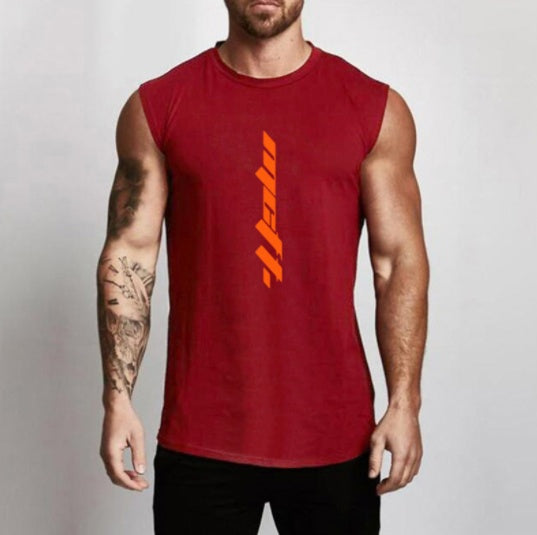 Men’s Cotton Gym Tank – Sleeveless Fitness Sportswear Vest