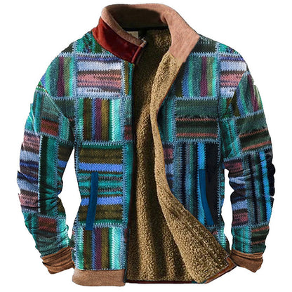 Urban Mosaic Casual Jacket