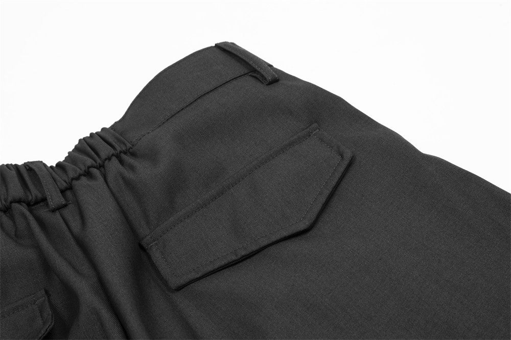 Classic Solid Color Casual Suit Pants for Men
