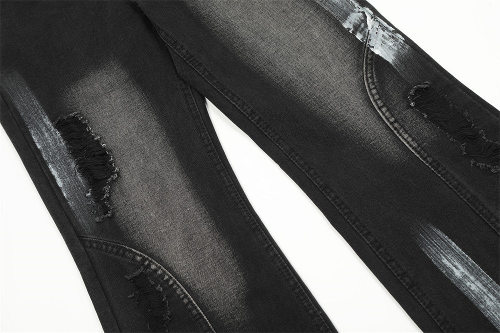 Men's Fashion Loose Fit Bootcut Denim Pants