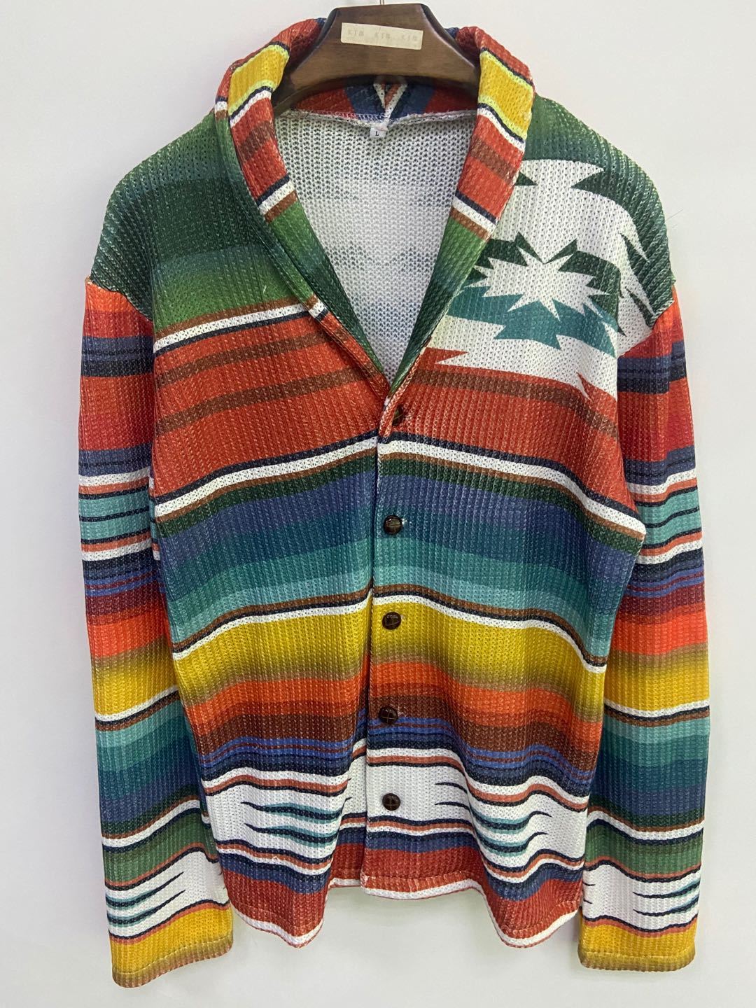 Urban Flow Striped Drape Jacket