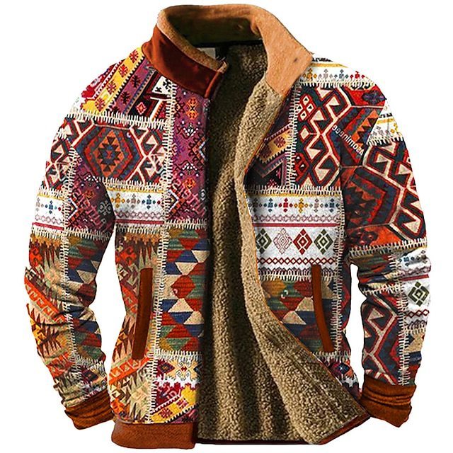 Urban Mosaic Casual Jacket