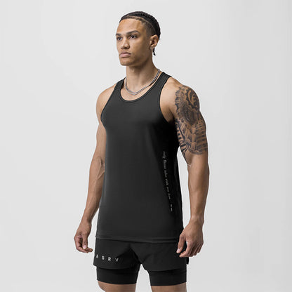 Stride Fit Men’s Athletic Tank – Breathable Solid Sportswear