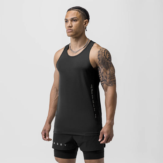 Stride Fit Men’s Athletic Tank – Breathable Solid Sportswear