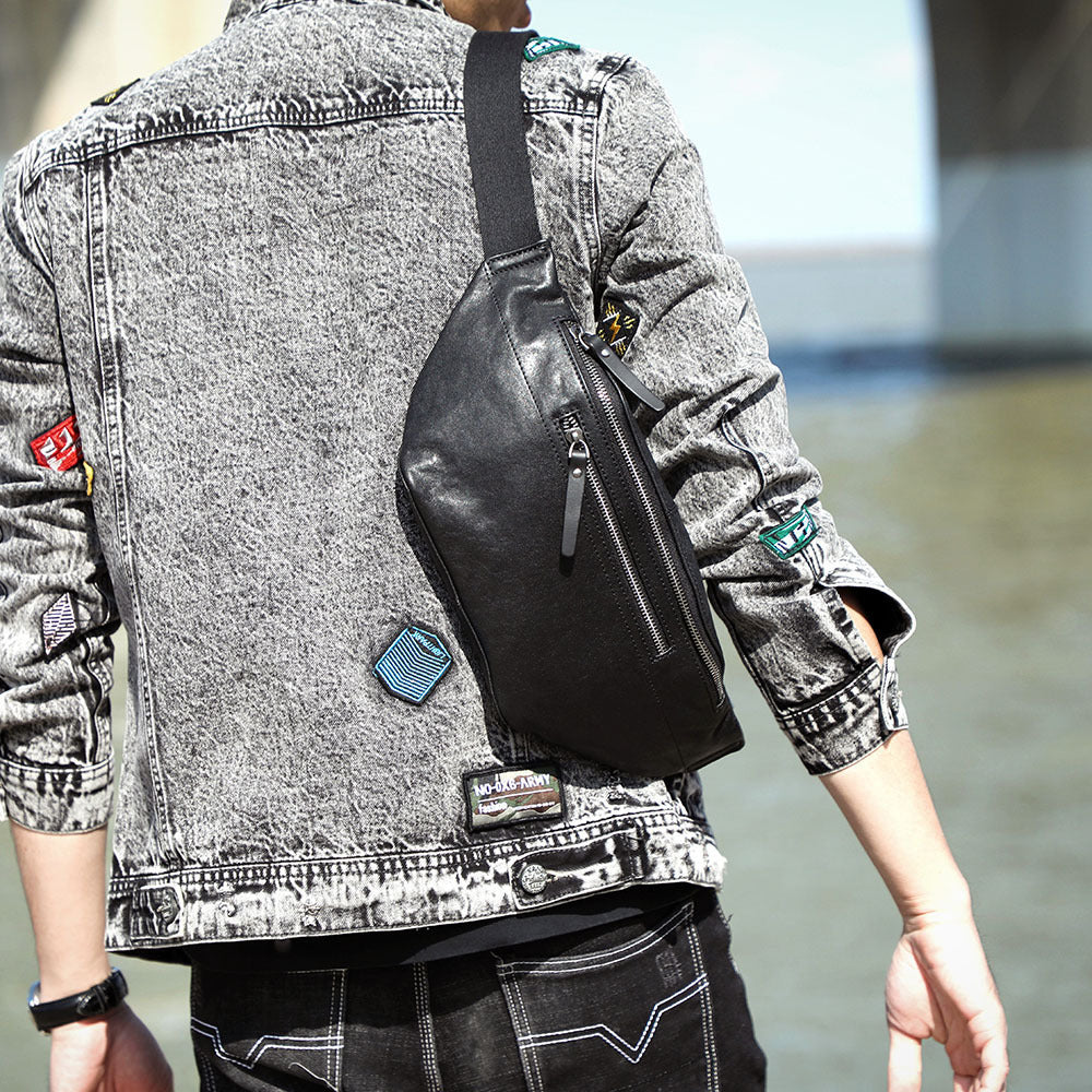 Rugged Voyager Leather Crossbody