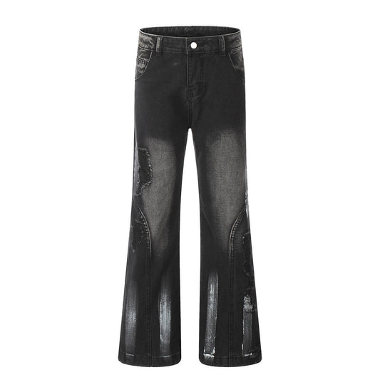 Men's Fashion Loose Fit Bootcut Denim Pants