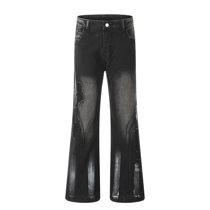 Men's Fashion Loose Fit Bootcut Denim Pants