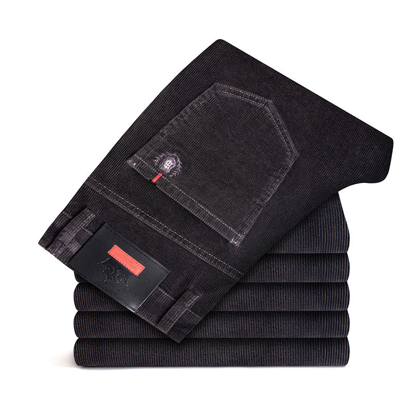 Autumn Core Velvet-Lined Straight Trousers