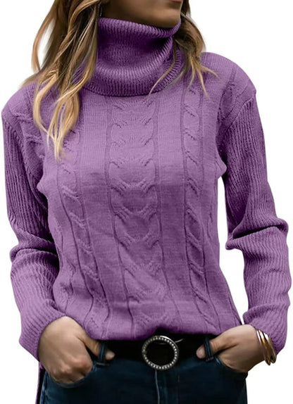Classic Retro Turtleneck Knit