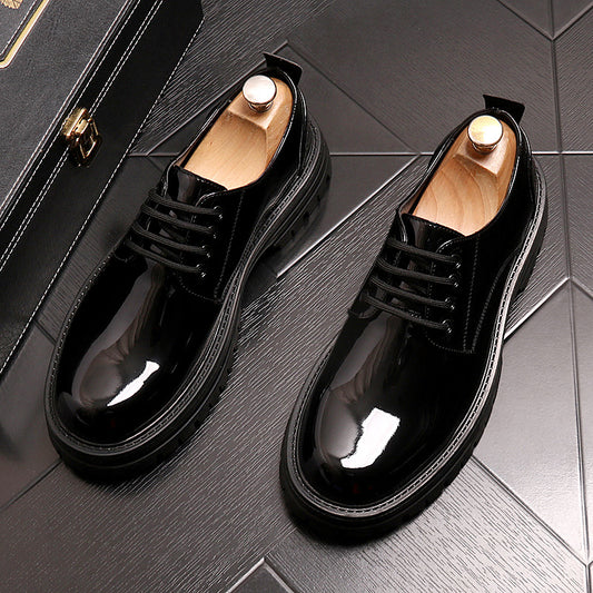Sleek Shine Leather Business Shoes