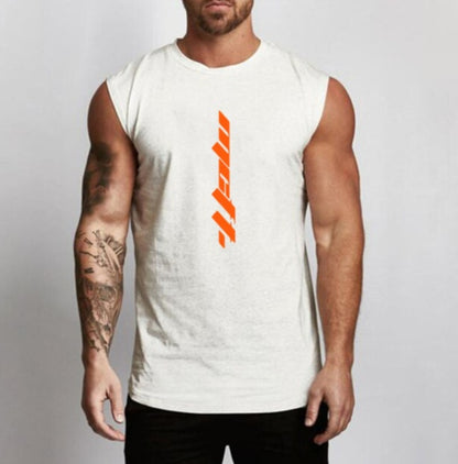 Men’s Cotton Gym Tank – Sleeveless Fitness Sportswear Vest