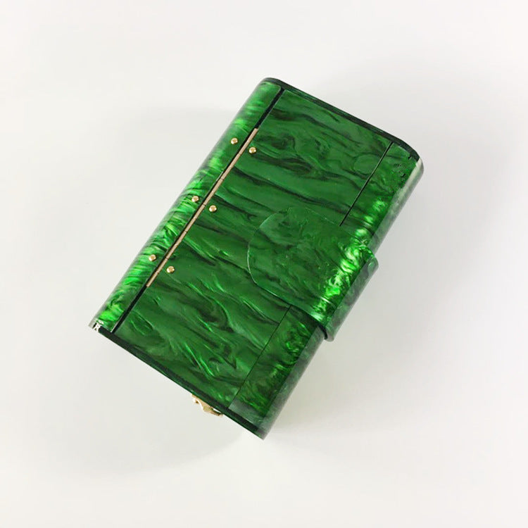Built-in Lens Acrylic Dinner Wrapped With Pearl