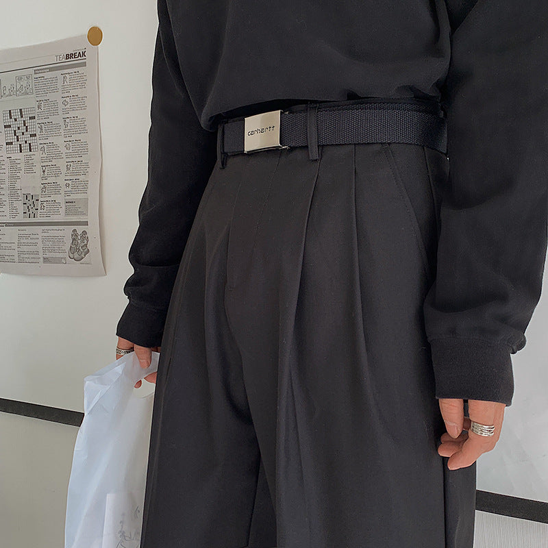 Veluxe Men's Wide-Cut Trousers