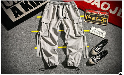 Urban Ribbon-Tie Cargo Trousers