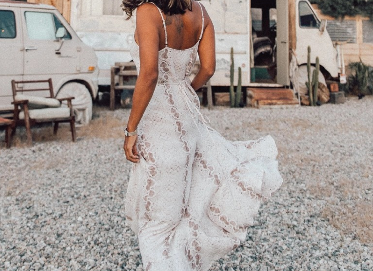 Wild Serpent: Boho Snakeskin Dress