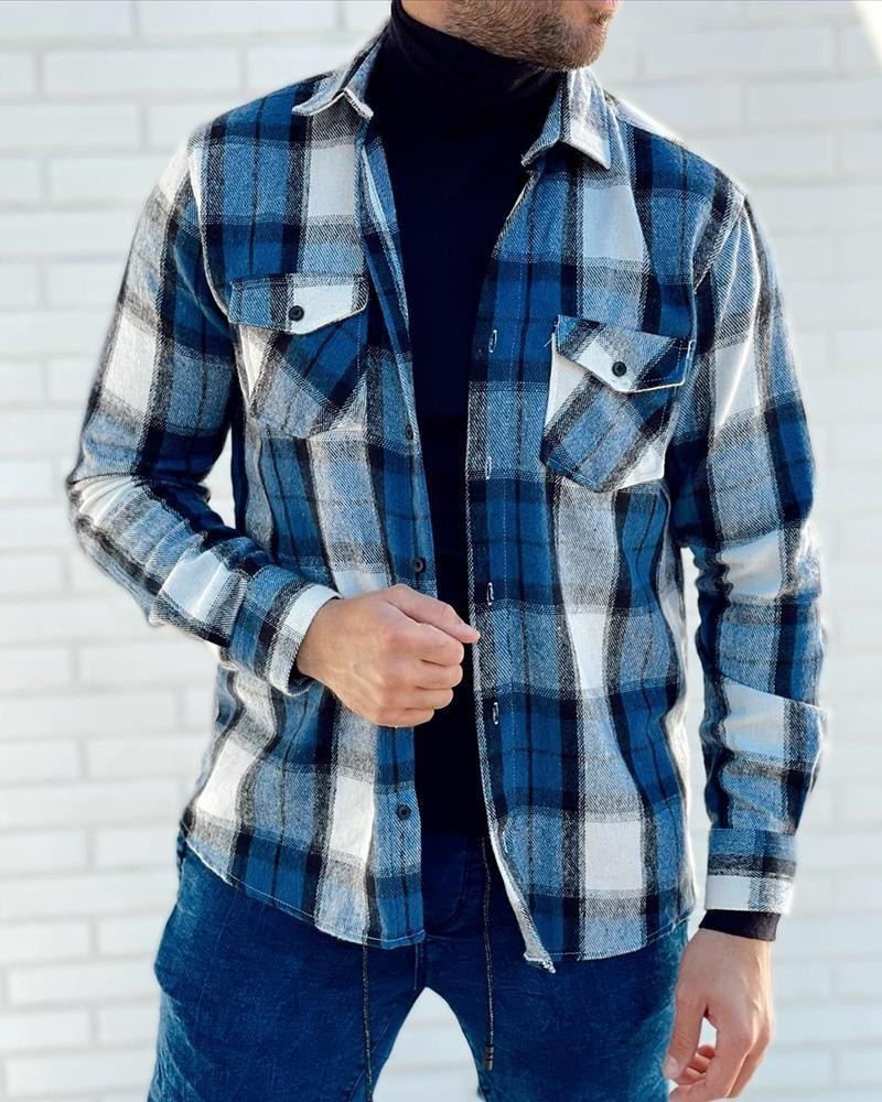 Trendy Lapel Printed Jacket