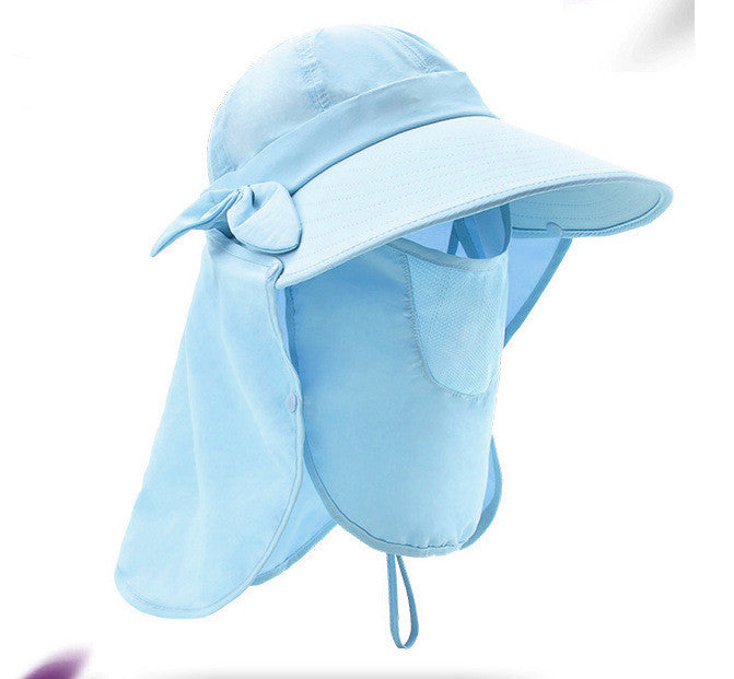 Big Brim Sun Visor Hat – Full Face & Neck Protection for Women