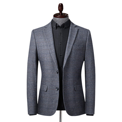 No-Iron Classic Plaid Blazer