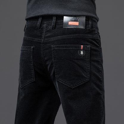 Autumn Core Velvet-Lined Straight Trousers
