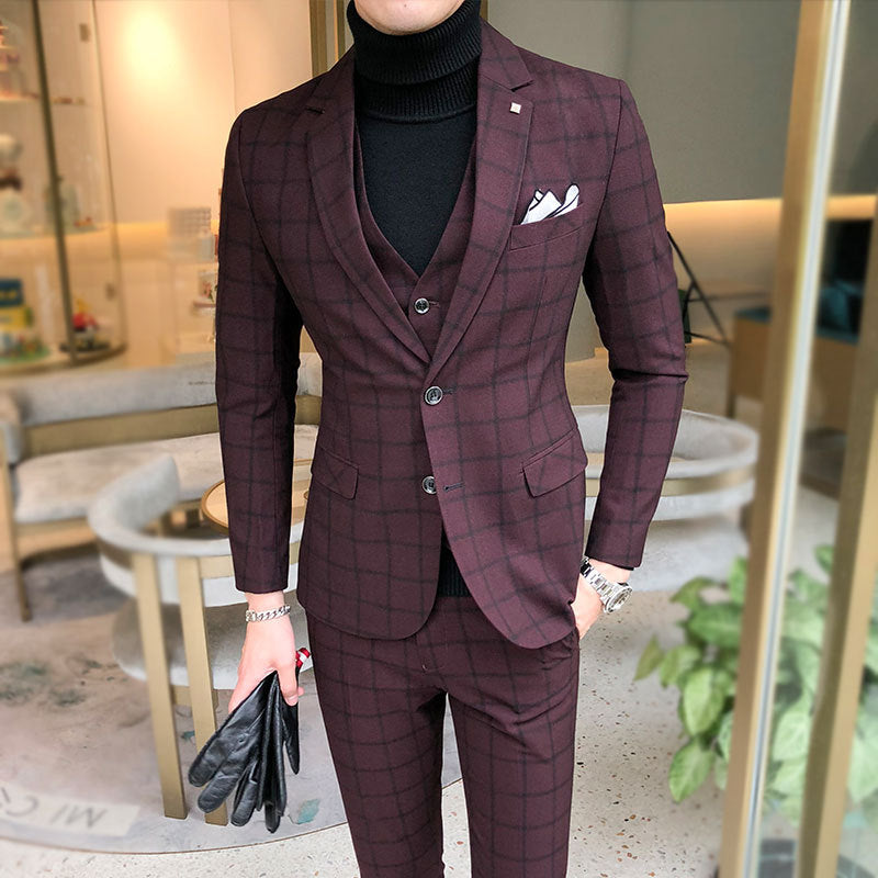 Modern Stripes Plus-Size Suit Jacket