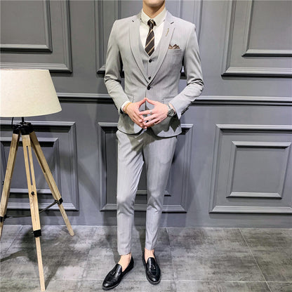 Handsome English Groomsmen Slim Wedding Tuxedo