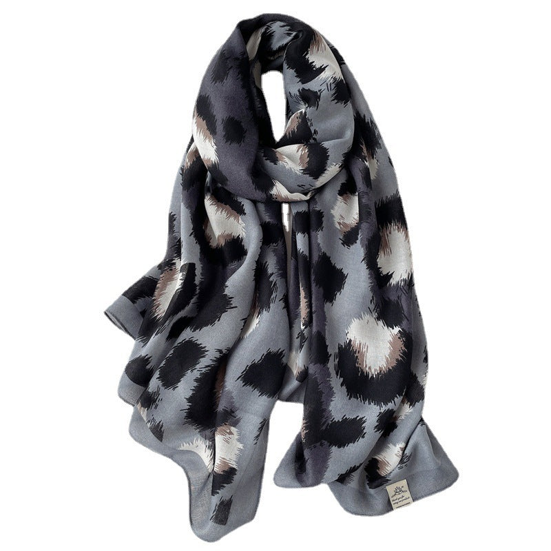 Scarf Female Autumn And Winter Travel Decoration Thin Cotton And Linen Long Shawl
