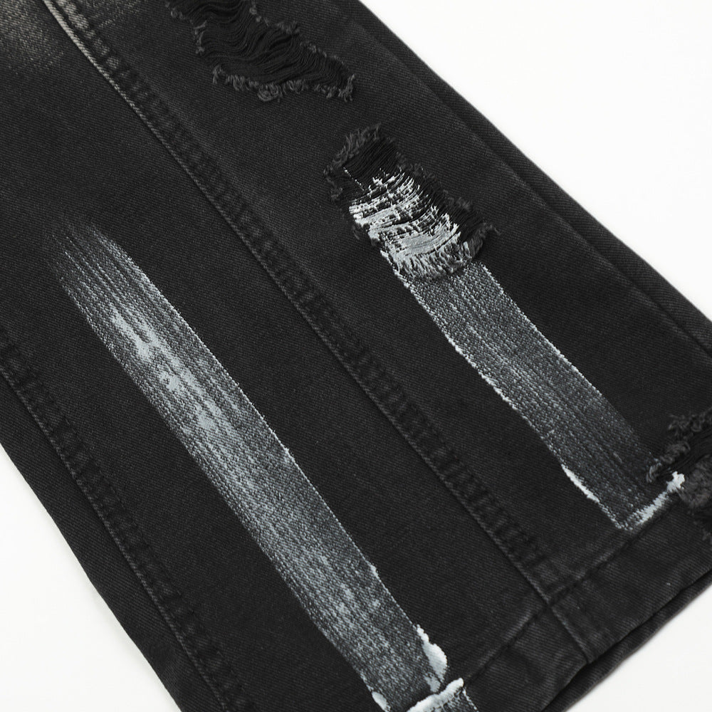 Men's Fashion Loose Fit Bootcut Denim Pants