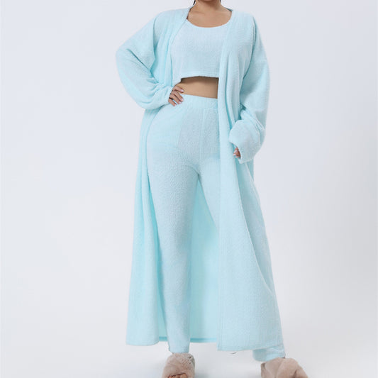 Cozy Winter 3-Piece Lounge Set: Pajama, Loungewear, and Matching Pant Set