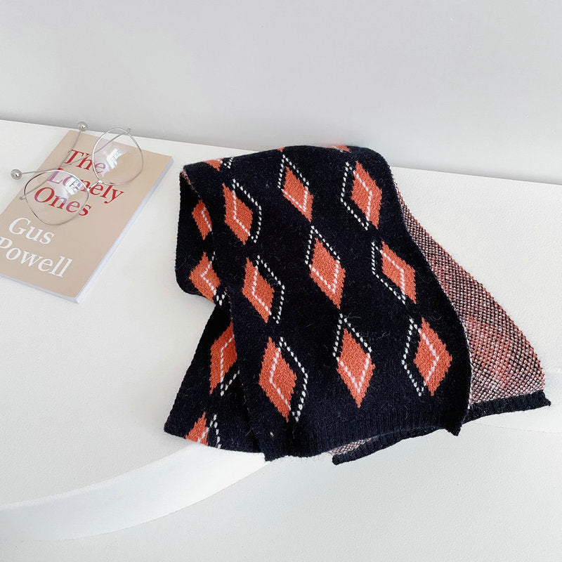 Urban Diamond Knitted Scarf