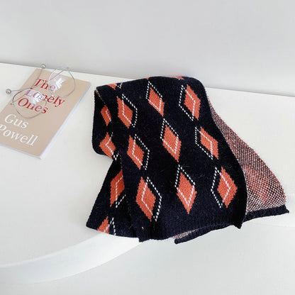 Urban Diamond Knitted Scarf