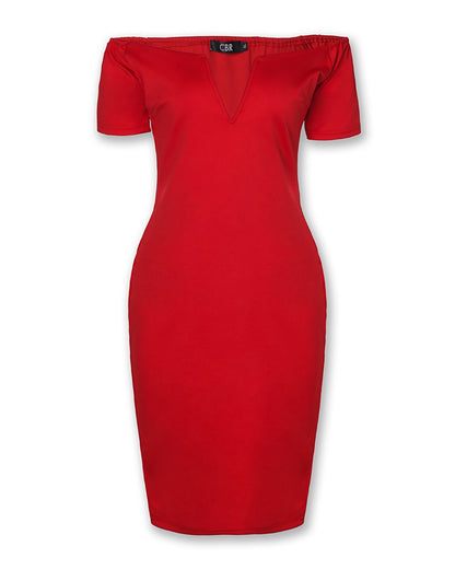 Edgy Elegance: Hip Dress and Fitted Skirt Set